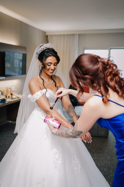 Bride Getting Ready Photography & Cinematography in New York, captured naturally by Citi Events Productions before the wedding celebration begins.