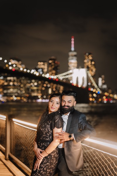 Lovepreet & Manjinder, New York engagement and pre-wedding photography by Citi Events Productions, capturing real love in a cinematic style.!